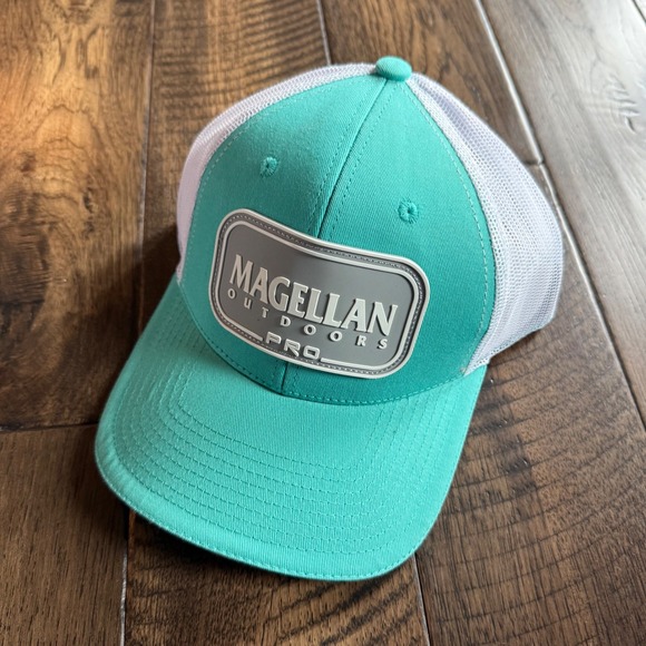 Magellan Outdoors Other - Magellan Outdoors NWT Pro Trucker Hat Turquoise White Mesh Snapback Baseball Cap